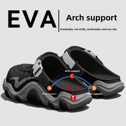 Men’s Arch Support Beach Sandals - Breathable Non-Slip Summer Shoes