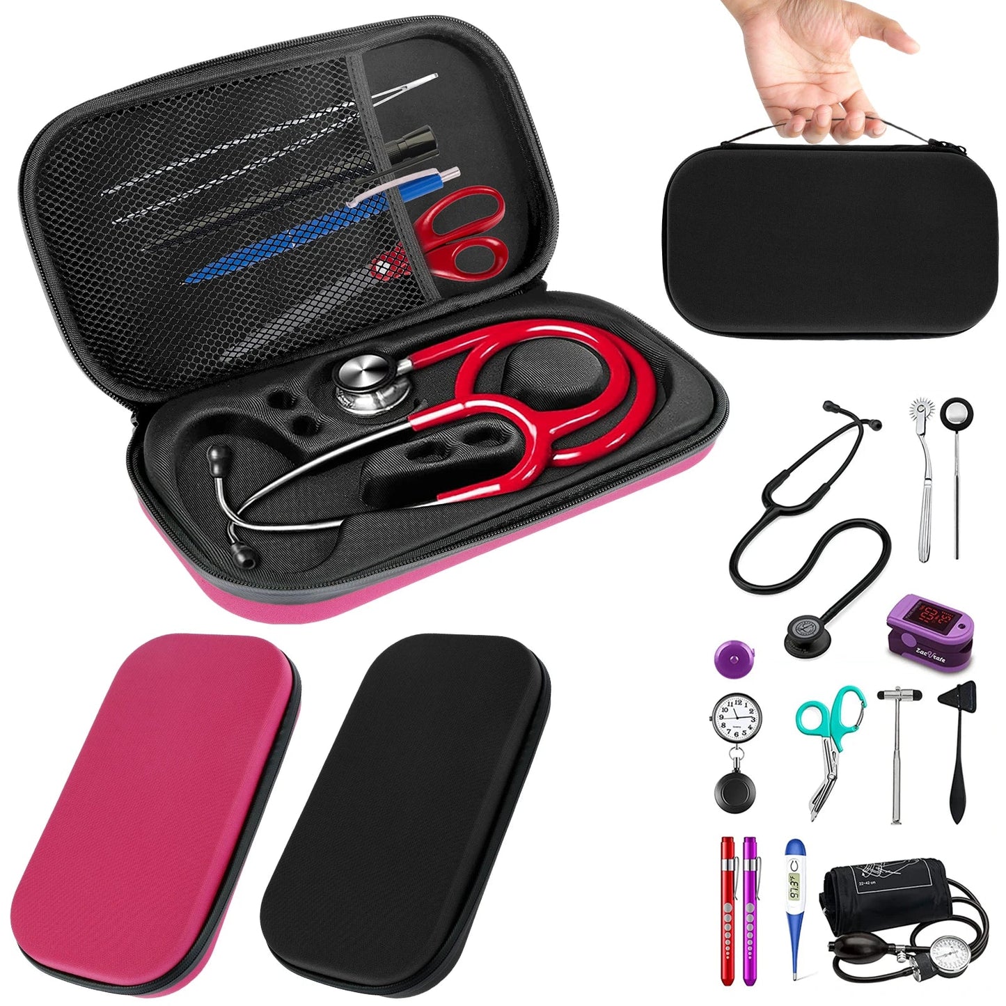 Shockproof Stethoscope Case – Portable Lightweight Medical Storage & Travel Carrying Bag Organizer