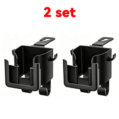 2-Pack Car Seat Back Organizer – Cup Holder, Hook & Phone Bracket Rear Storage for Water Bottle, Phone & Car Interior Accessories