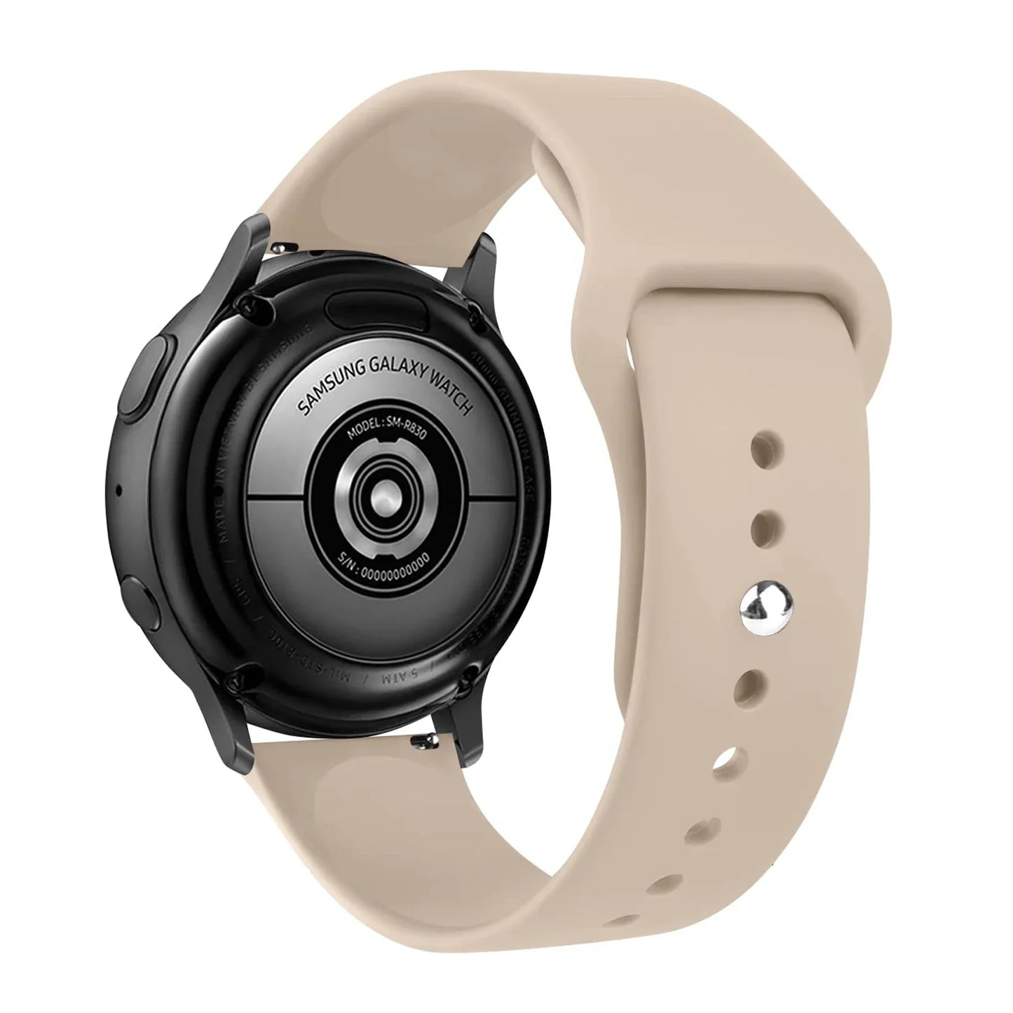 20mm/22mm Silicone Watch Strap – Compatible with Samsung Galaxy Watch 7/6/4 Classic, 5 Pro, 3, Active 2, Gear S3 & Huawei GT 2e/3/4 Bands