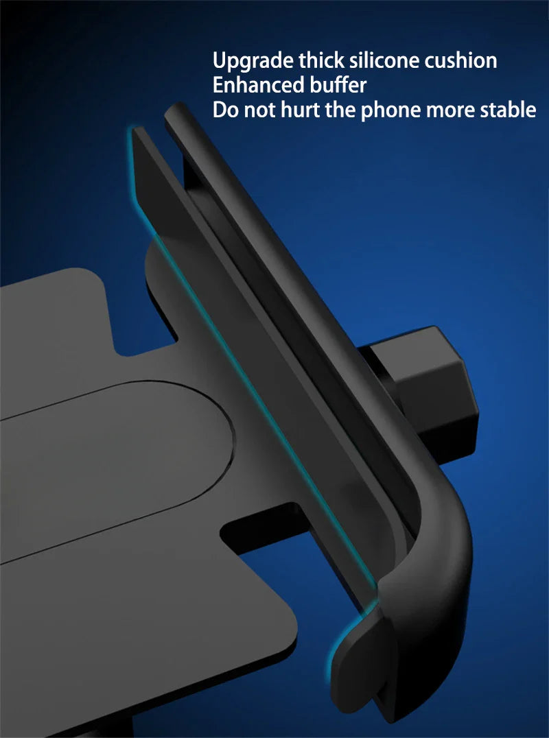 VIKEFON Aluminum Alloy Motorcycle & Bicycle Phone Holder – 4-7 inch Smartphone GPS Handlebar Mount