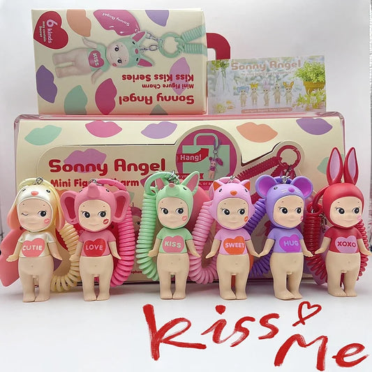 2025 Sonny Angel Kiss Kiss Series Blind Box – Cute Kawaii Mini Doll Figure Decoration High-Quality Replica Birthday Gift