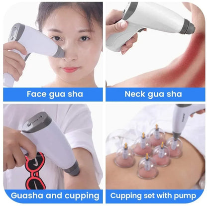 Electric Cupping Machine – Household Vacuum Cupping Set with Easy Suction Gas Tank