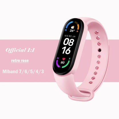Silicone Strap for Xiaomi Mi Band 3-7 NFC – Sport Replacement Wristband Bracelet