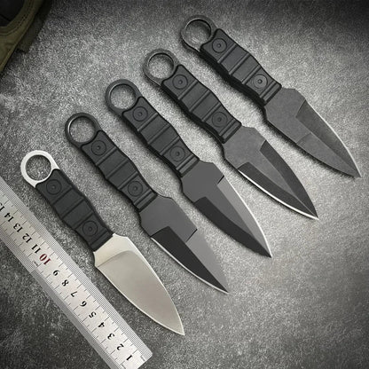 Outdoor Survival Knife - High Hardness EDC Portable Utility Knife with K Sheath for Camping & Adventure