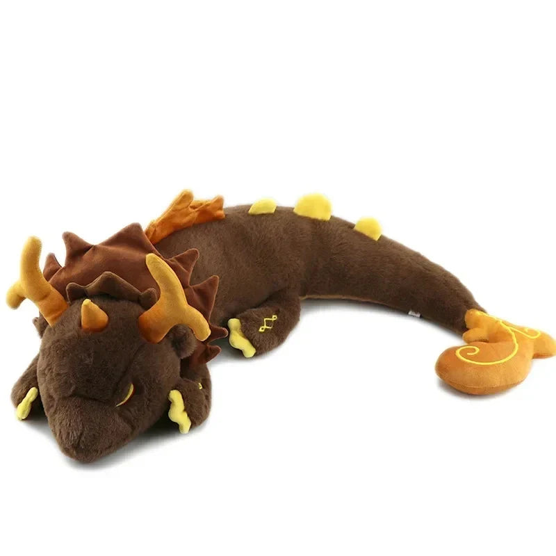 67cm Genshin Impact Zhongli Plush Toy – Soft Morax Dragon Stuffed Doll Pillow for Kids Christmas Gift