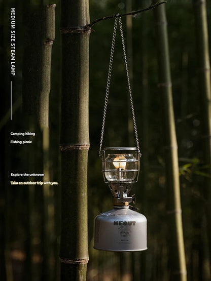CAMPINGMOON T-4 Portable Outdoor Camping Lantern – Medium Gas Light for Campsite, Tent, and Outdoor Lighting