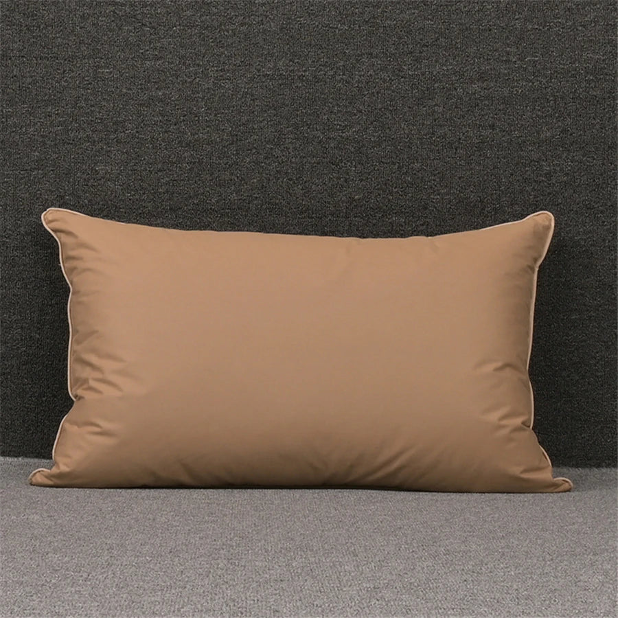 100% White Goose Feather Pillow – Five-Star Hotel Quality, Orthopedic & Memory Support, Single Size for Healthy Sleep