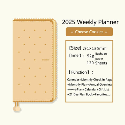 Kinbor 2025 Weekly Planner – Two Pages per Week Schedule Book for Time Management & Daily Efficiency