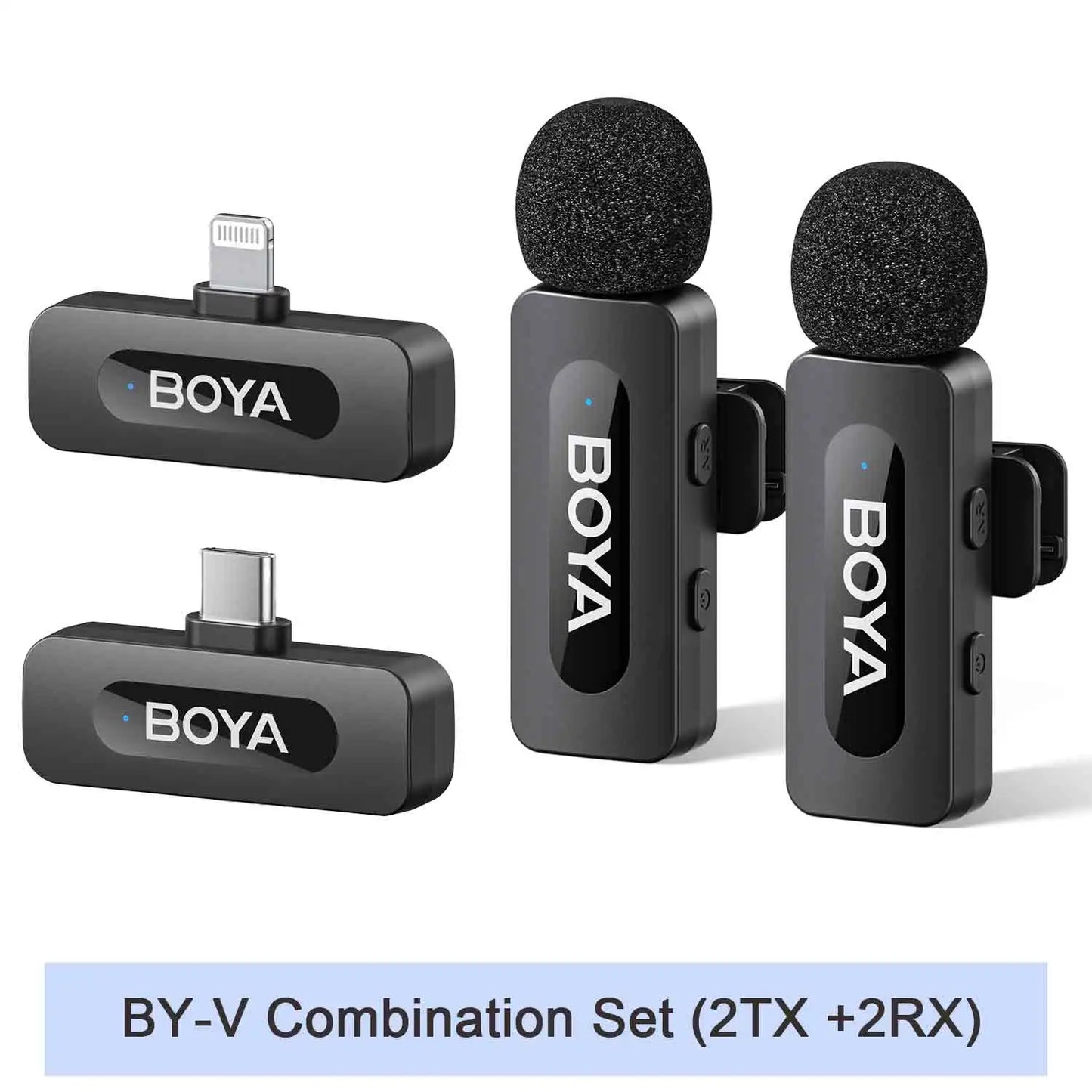 BOYA BY-V Wireless Lavalier Microphone – Professional Mini Mic for iPhone, iPad, Android, Live Broadcast, Gaming, Recording & Vlog