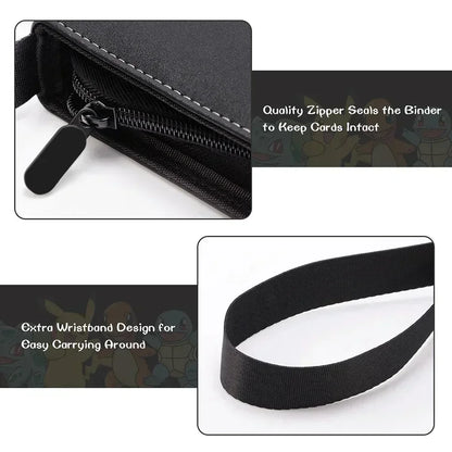 2025 Pokémon Card Album – 400pcs & 900pcs PU Zipper Collection Book for Cards, Photo Storage, Kids’ Toys & Gifts