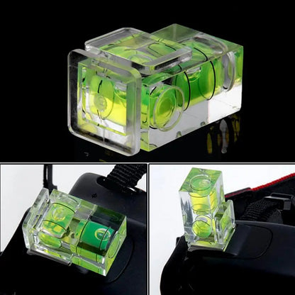 Universal 3-Axis Hot Shoe Fixed Bubble Spirit Level | 3D Spirit Level for Canon/Nikon/Pentax DSLR Camera | Photography Accessory I8I6