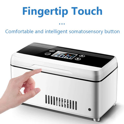 13600mAh Mini USB Refrigerator – High-Power Insulin & Pill Box Cooler, 0-18°C Refrigerated Incubator