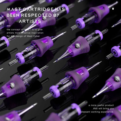 Professional Mast Tattoo Cyber Needles – RL Disposable Sterilized Tattoo & Makeup Cartridges, 20PCS/Box