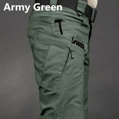 Men’s Tactical Cargo Pants 6XL – Waterproof Multi-Pocket Outdoor Hiking & Fishing Casual Sports Trousers Plus Size Fit