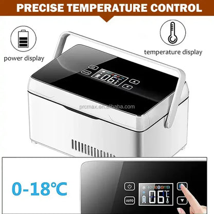 Insulin Medication Refrigerator — Portable Household & Car Travel Cooler with Constant Temperature for Blood Glucose & Insulin Storage