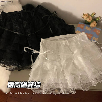 Floral Lace Lolita Safety Shorts: Women's Summer Petticoat Underpants - Fashion Princess Loose Shorts for Girls