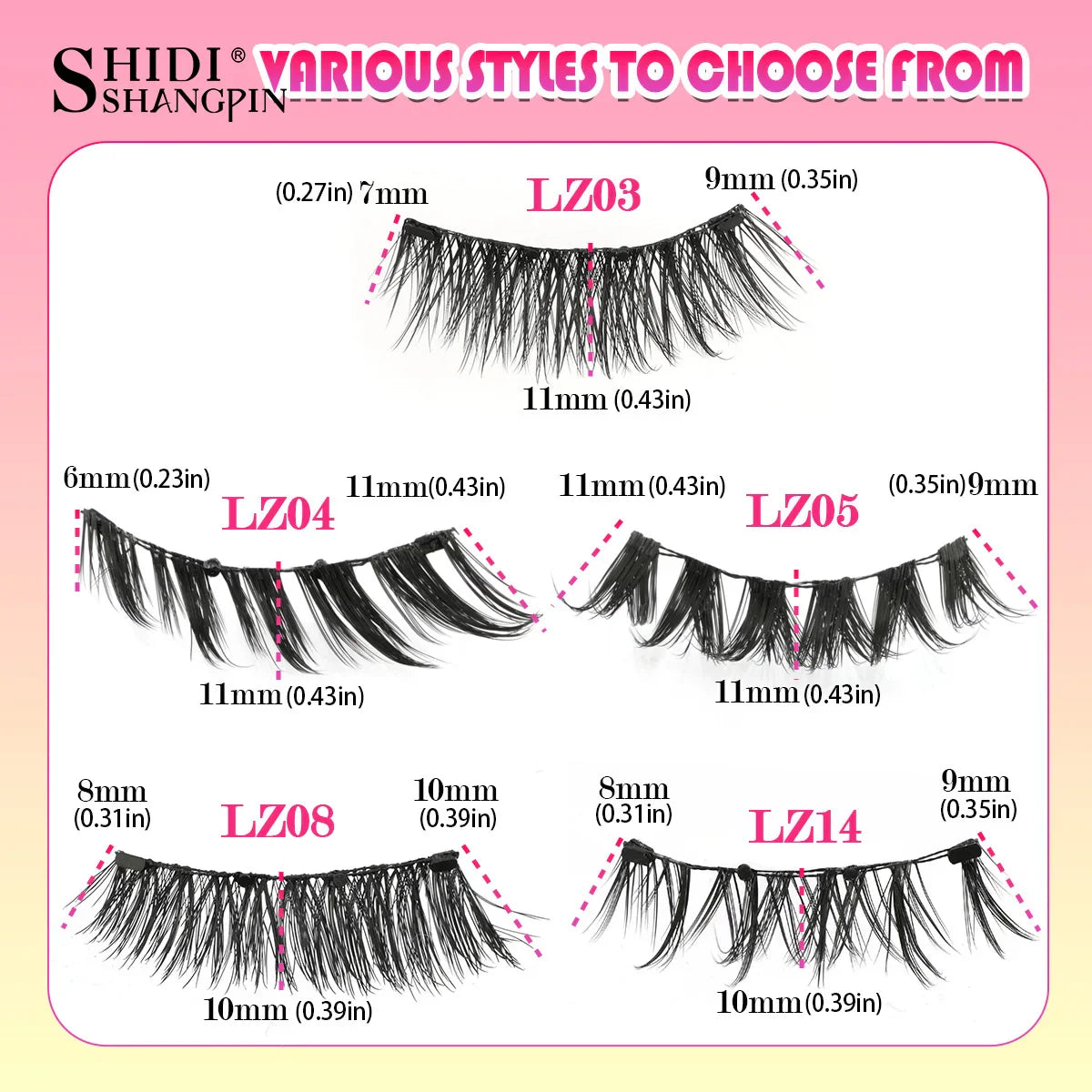 Reusable Magnetic Eyelashes Set – Natural Curly Fluffy False Lashes with Tweezers, No Glue Needed Makeup
