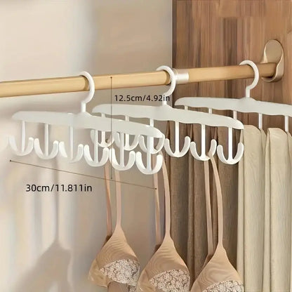 12-Hook Rotating Closet Hanger — Space-Saving Organizer for Ties, Belts, Underwear & Skirts
