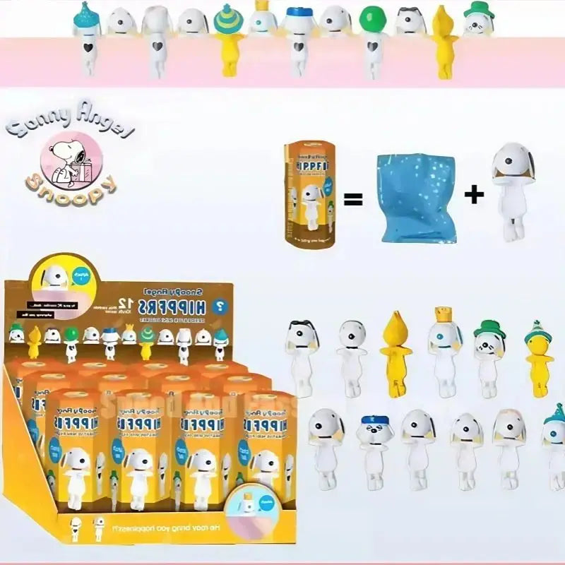 Hipper Angel Snoopy Blind Box | Kawaii Mini Anime Figure for Phone & Computer Decor