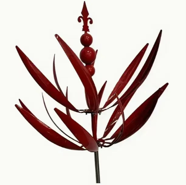 Outdoor Metal Wind Spinner – Rotating Windmill Garden Decoration & Yard Art