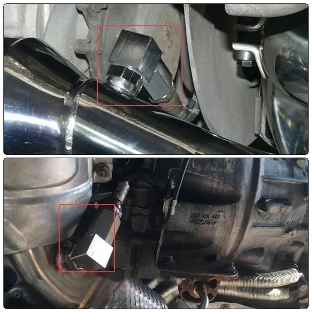 Universal O2 Sensor Bung Extension – 90-Degree Catalytic Converter Spacer, Oxygen Sensor Extender for P0420 P0430, Silver