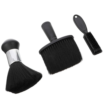 2/3-Piece Neck Dust Collector Brush Set – Hairdresser Salon Cleaning Brush for Blades & Hair Removal
