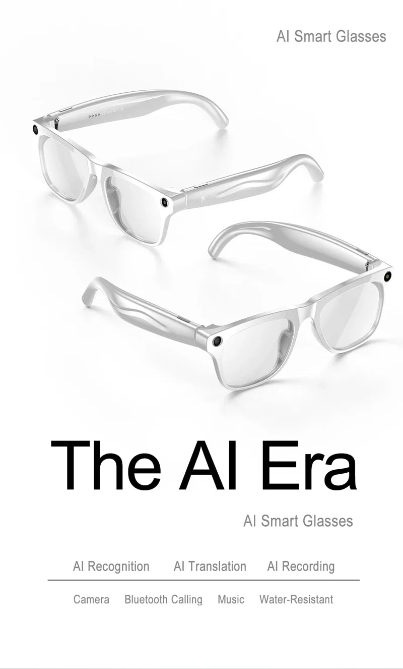 Xiaomi Mijia 4K HD AI Smart Glasses — Color Changing with 100MP Camera, Bluetooth Call & Voice Assistant Control