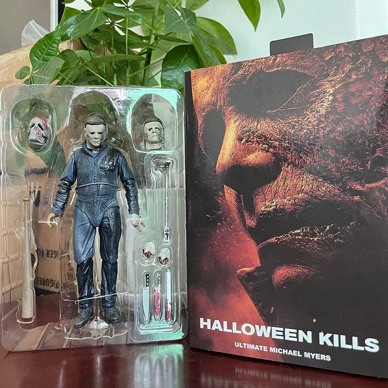 NECA Halloween II Michael Myers Action Figure – Pumpkin Kill Horror Collectible Toy
