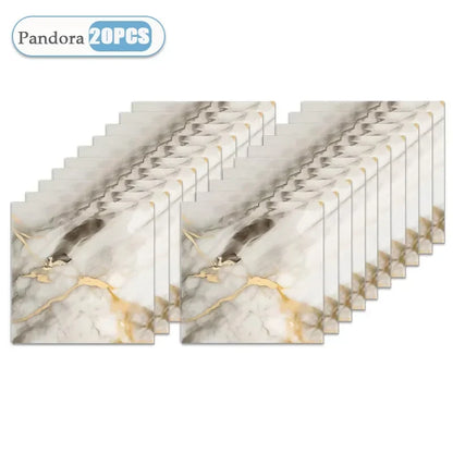 Self-Adhesive Wallpaper Tile Stickers - Waterproof 30x30cm Kitchen & Bathroom Home Decor