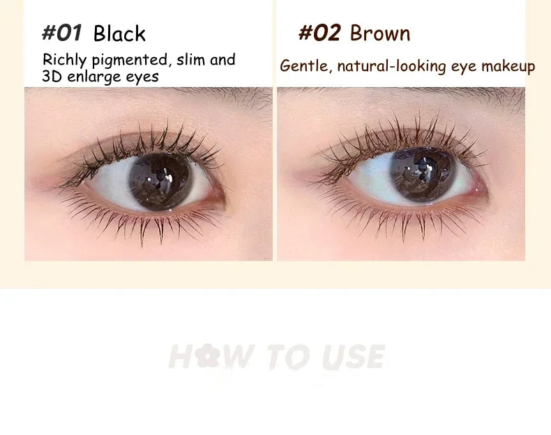 Judydoll Lash Lengthening Waterproof Mascara – Curling, Thick, Non-Smudge, Quick-Dry, Long-Lasting Eye Makeup Cosmetics