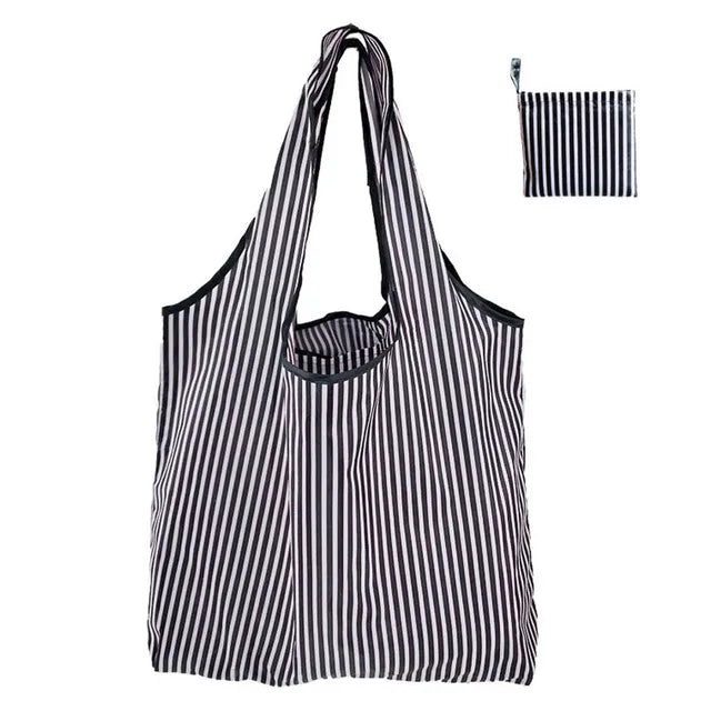 Eco-Friendly Foldable Reusable Shopping Bag – Portable Heavy-Duty Tote Shoulder Bag for Grocery, Travel & Daily Storage Fashion Handbag