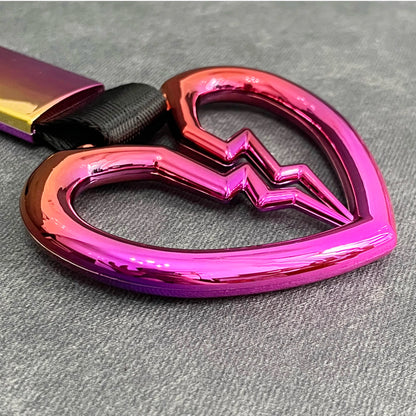 Colorful Ring Flower Heart JDM RACING Train Bus Handle Hand Strap: Styling Drift Charm Strap - Drift Car Warning Car Tow Strap