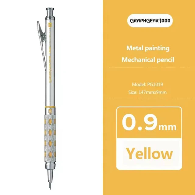 Pentel Graphgear 1000 Mechanical Pencil PG1000 – Low Center of Gravity Precision Drafting Pencil 0.3/0.5/0.7/0.9mm Art & Drawing Tool