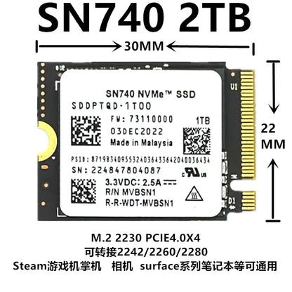 M.2 SSD Adapter Card 2230 to 2242 / 2230 to 2280 / 2242 to 2280 NVMe Extension Converter Bracket Transfer Adapter for Solid State Drive Upgrade
