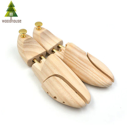 Adjustable Twin Tube Shoe Trees for Men & Women – New Zealand Pine Wood Shoe Shaper