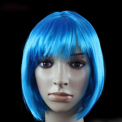 Pretty Short Bob Wig for Women – Natural Fashion Synthetic Wig for Halloween, Cosplay, Anime, and Daily Party Wear