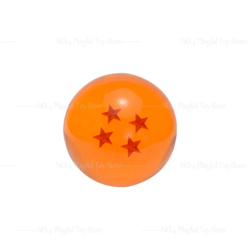 7.6cm Dragon Ball Anime Figure — 1-7 Star Orange Resin Crystal Globe, Large Desktop Ornament, Toy Collection Gift