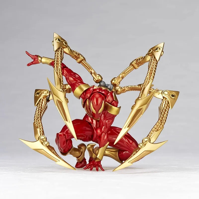 Amazing Yamaguchi Kaiyodo Iron Spider-Man Figure — Animation Collectible Action Model Toy, Birthday Gift
