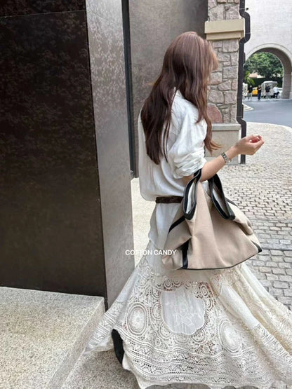 Women’s Bohemian Long Swing Skirt - Embroidered Boho Chic Summer Vacation Skirt 2025