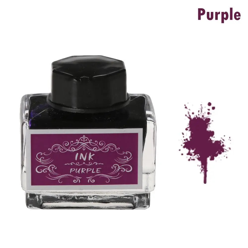 15ml Carbon-Free Fountain Pen Ink — Non-Carbon Ink Bottle for Stationery & Printing