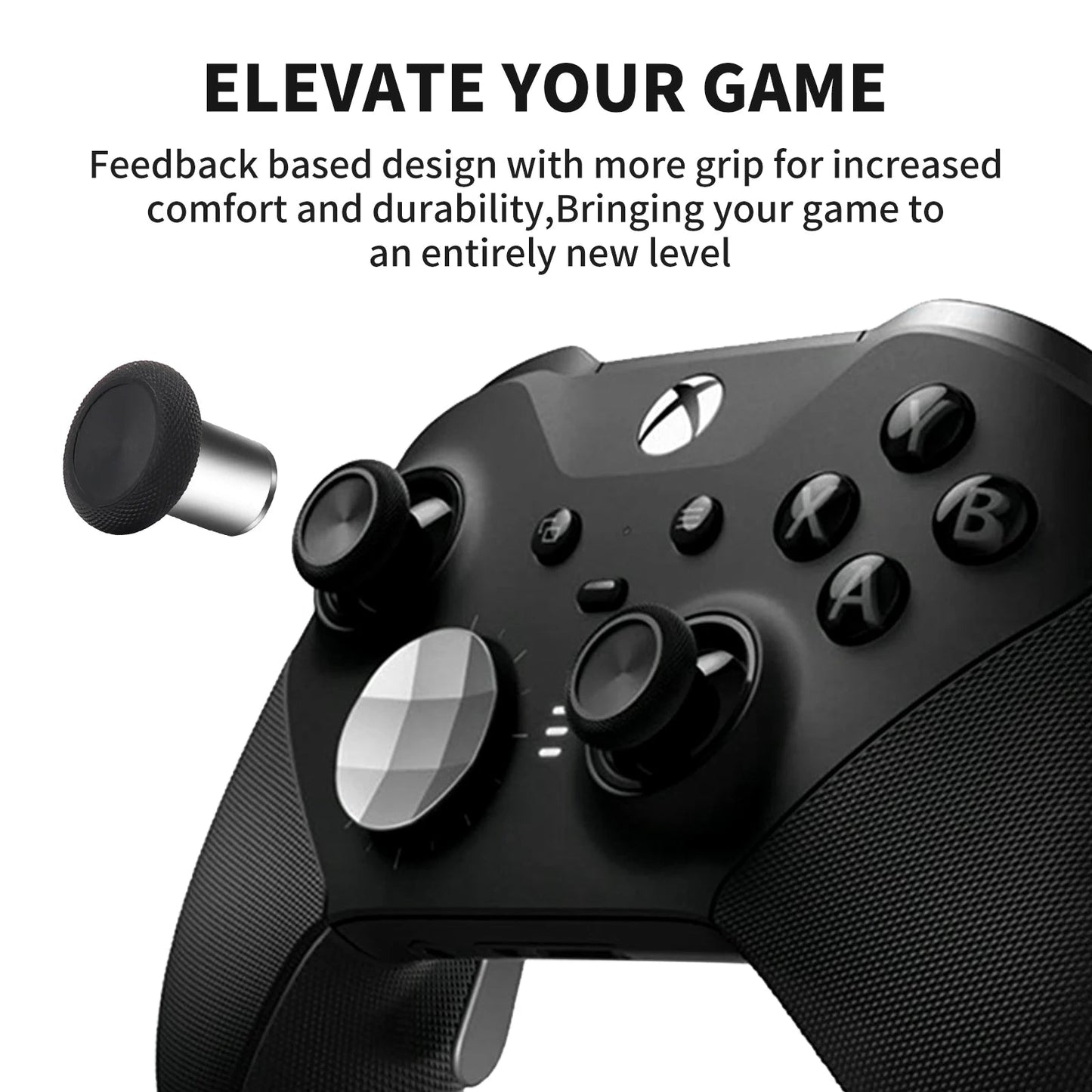 Xbox One Elite Series 2 Controller Accessories Kit – Metal D-Pad, Trigger Paddles & Thumb Stick Grips