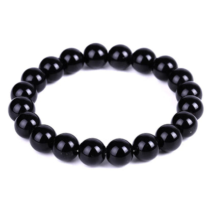 Black Obsidian Natural Stone Bracelet | Fat Relief, Blood Circulation & Anti-Anxiety Jewelry for Men & Women