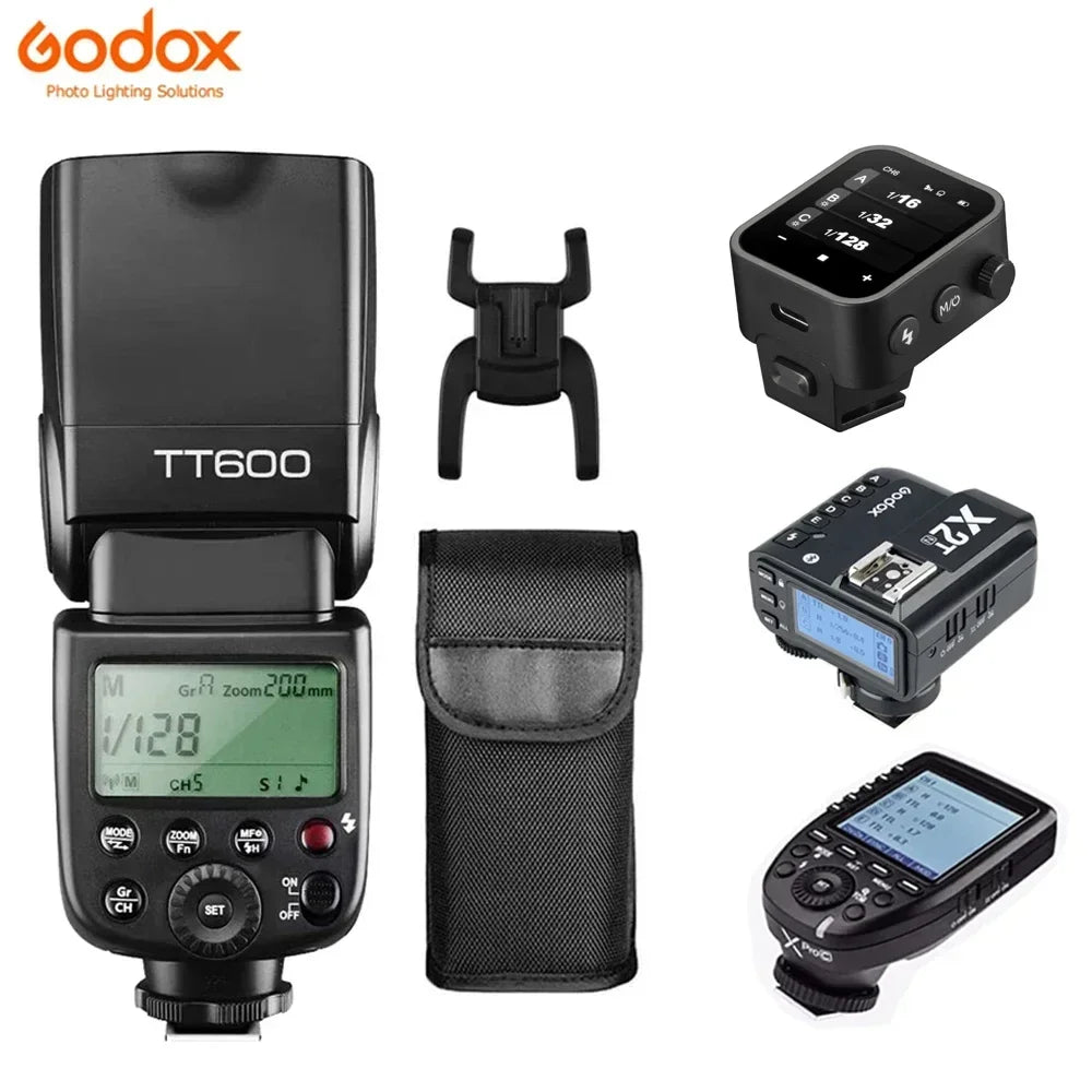 Godox TT600 2.4G Wireless Camera Flash – GN60 Speedlite Master/Slave for Canon, Nikon, Sony, Pentax, Olympus, Fuji, Lumix
