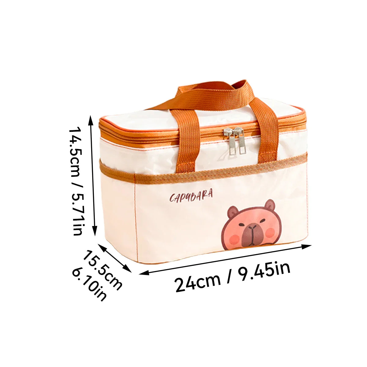 WORTHBUY Cute Thermal Lunch Bag – Large Capacity Insulated, Waterproof & Portable Picnic Cooler for Students