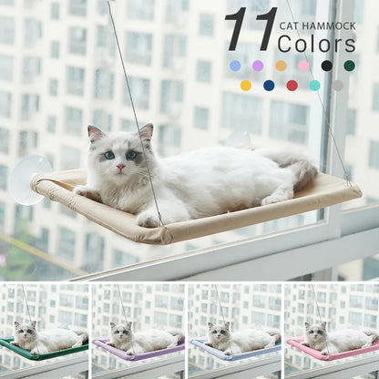 Cat Hammock Bed: Comfortable Hanging Window Seat for Cats - Supports Up to 20kg, Perfect Kitten Climbing Frame