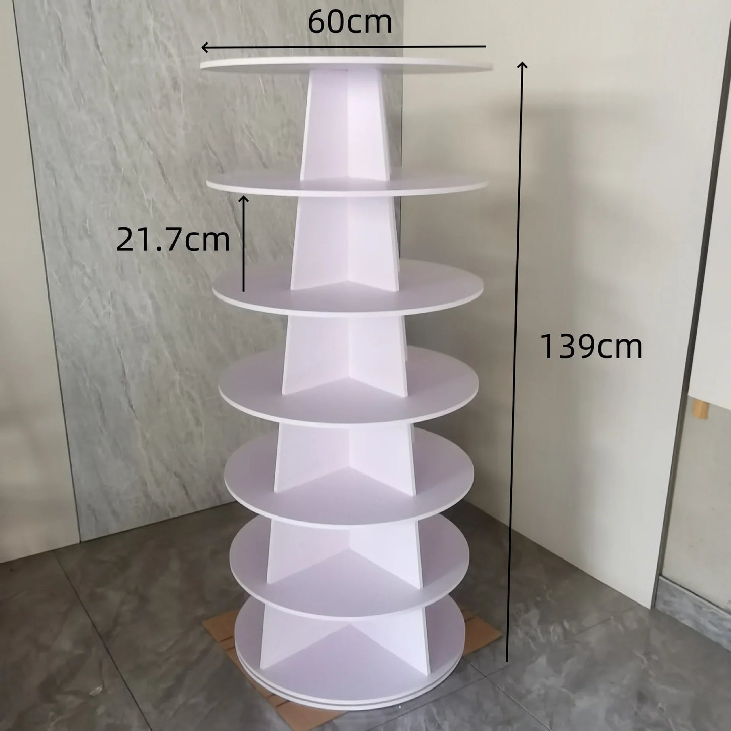 Rotating Multi-Layer Shoe Rack – Floor-to-Ceiling Shoe Cabinet & Bag Display Organizer with 360° Rotation