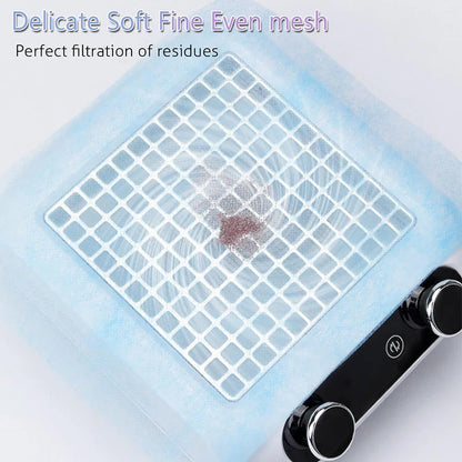 100pcs Disposable Nail Art Vacuum Dust Collector Filter Paper – Pink, Blue & White Manicure Machine Accessories