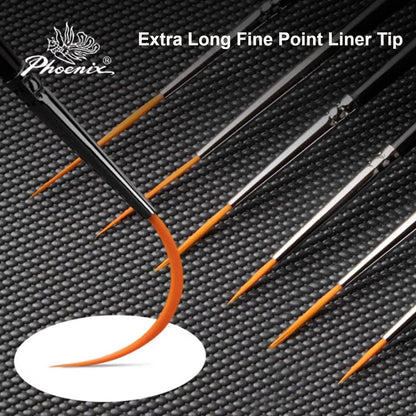 1/2/3/5PCS Rigger Artist Paint Brushes – Extra Long Fine Point Liner Brushes for Scale Models, Nail Art, Acrylic, Oil & Watercolor