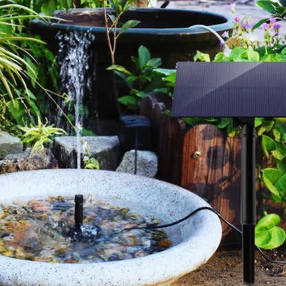 5W Solar Powered Water Fountain – Garden Decoration with Stake, Water Pump & Energy-Saving Watering System for Fish Tanks